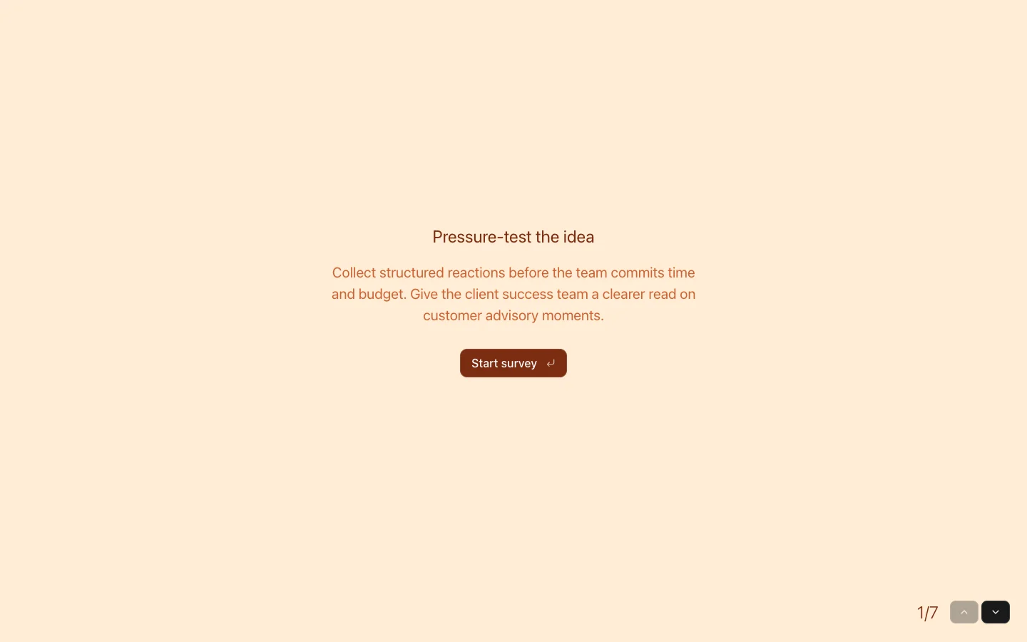 Customer Advisory Concept Survey preview