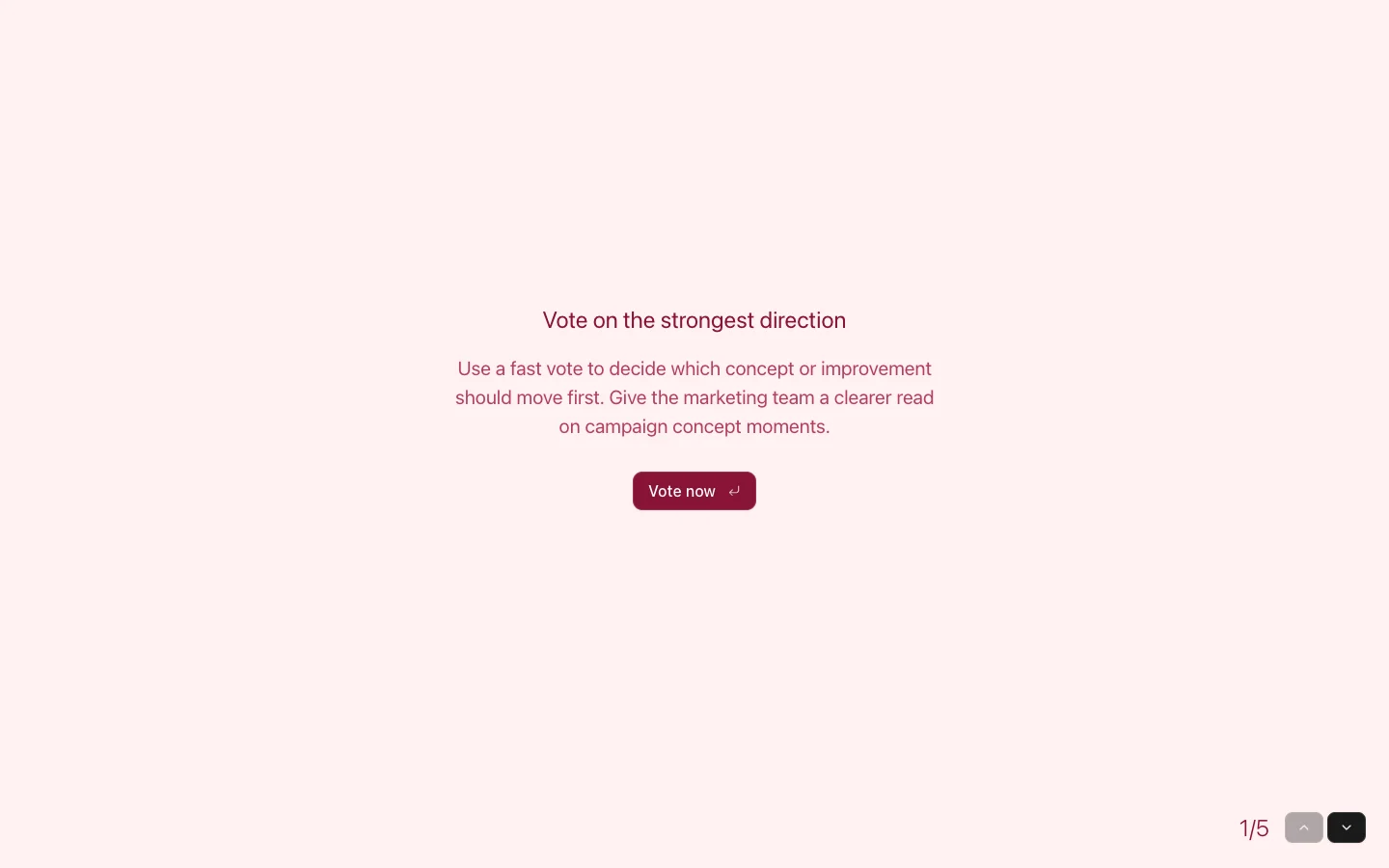 Campaign Concept Priority Poll preview