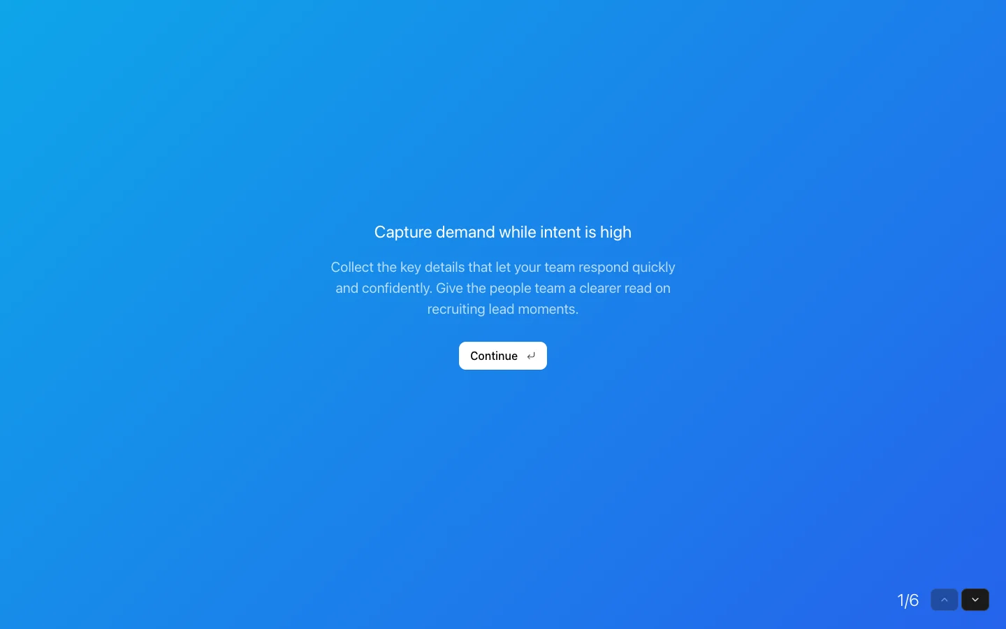 Recruiting Lead Lead Form preview