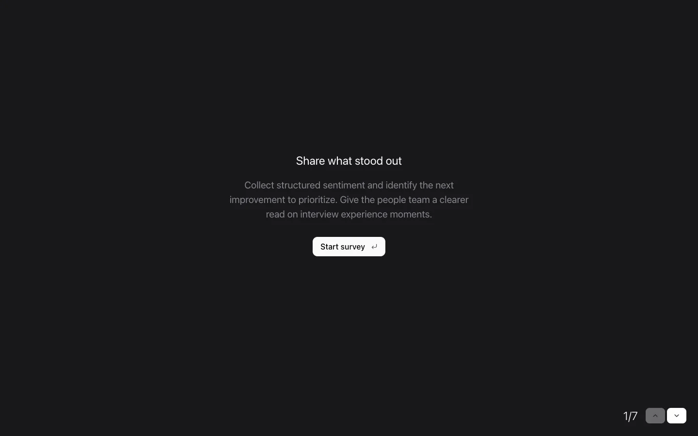 Interview Experience Feedback Survey preview