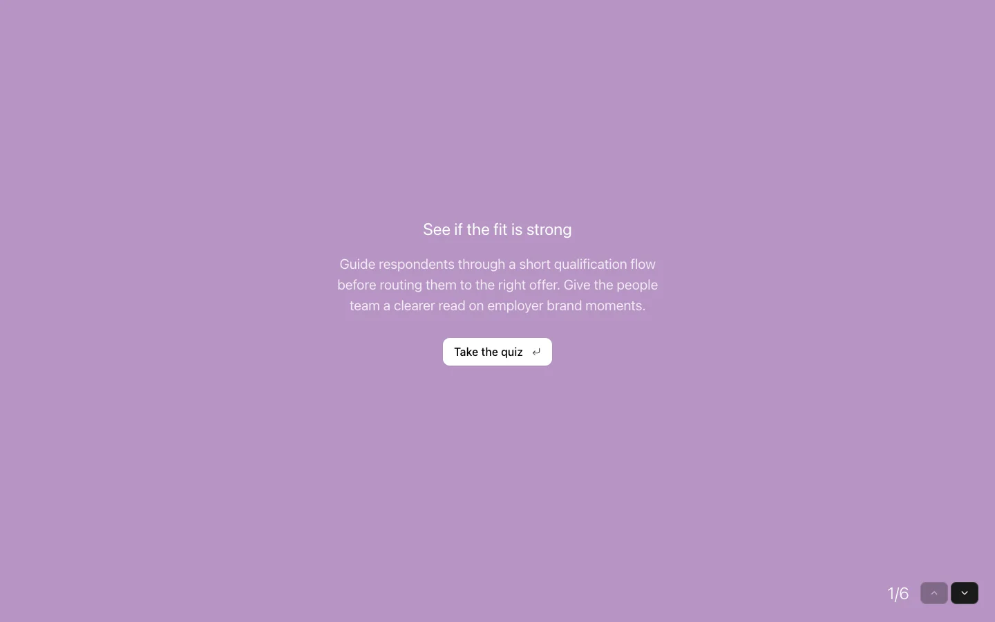 Employer Brand Qualification Quiz preview