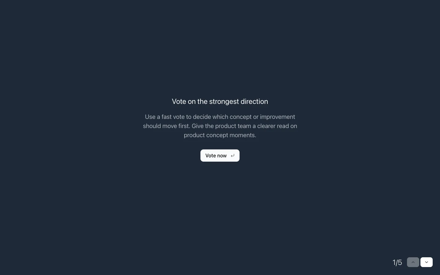 Product Concept Priority Poll preview