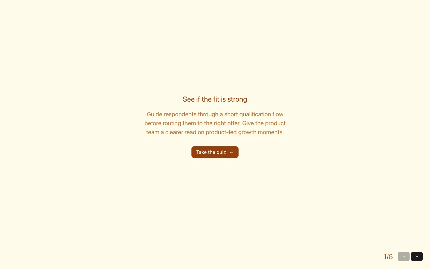 Product-Led Growth Qualification Quiz preview